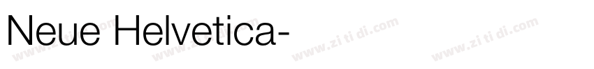 Neue Helvetica字体转换